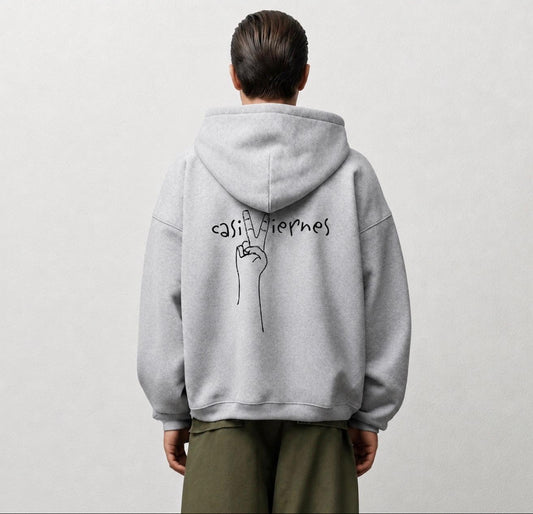 Sudadera capucha "Mano fina"
